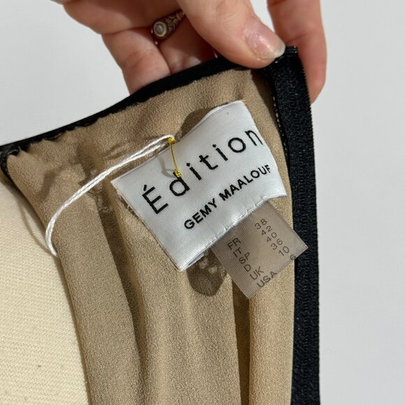 Brand New US 6 GEMY MAALOUF 2 Piece Evening Gown - Picture 9 of 9